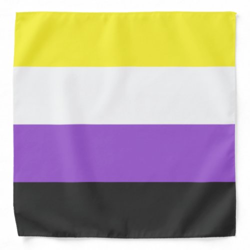 Enby Non_binary Pride Flag Bandana