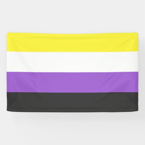 Enby Non_binary Pride Flag Banner