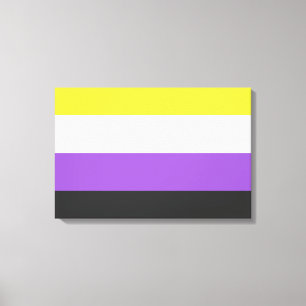 Enby (Non-binary Pride) Flag Canvas Print
