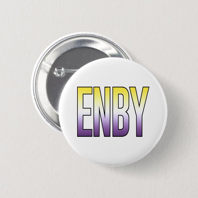 ENBY - Nonbinary Button (Front & Back)