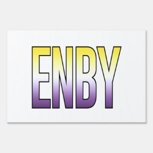 ENBY - Nonbinary Sign
