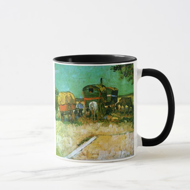 Encampment of Gypsies Van Gogh Fine Art Mug (Right)