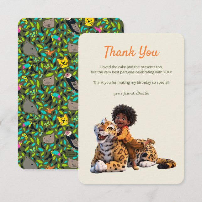 Encanto | Antonio Birthday Thank You Invitation (Front/Back)