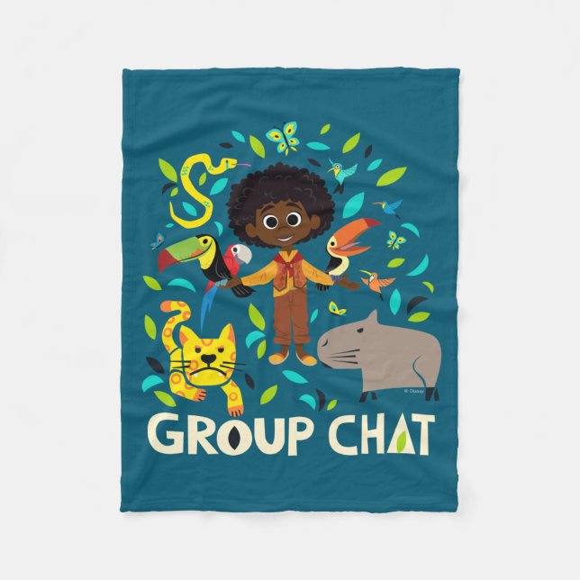 Encanto | Antonio - Group Chat Fleece Blanket (Front)