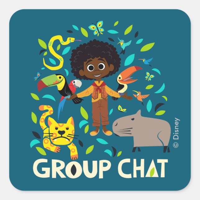 Encanto | Antonio - Group Chat Square Sticker (Front)
