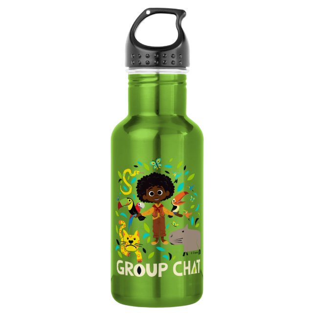 Encanto | Antonio - Group Chat Stainless Steel Water Bottle (Front)