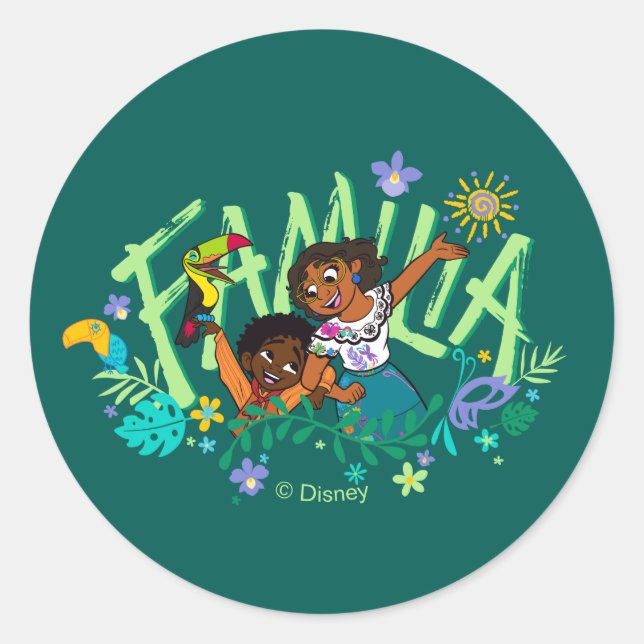 Encanto | Antonio & Mirabel - Familia Classic Round Sticker (Front)