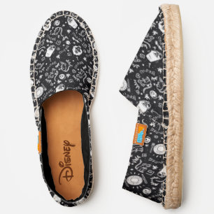 Encanto Bruno Doodle Pattern Espadrilles