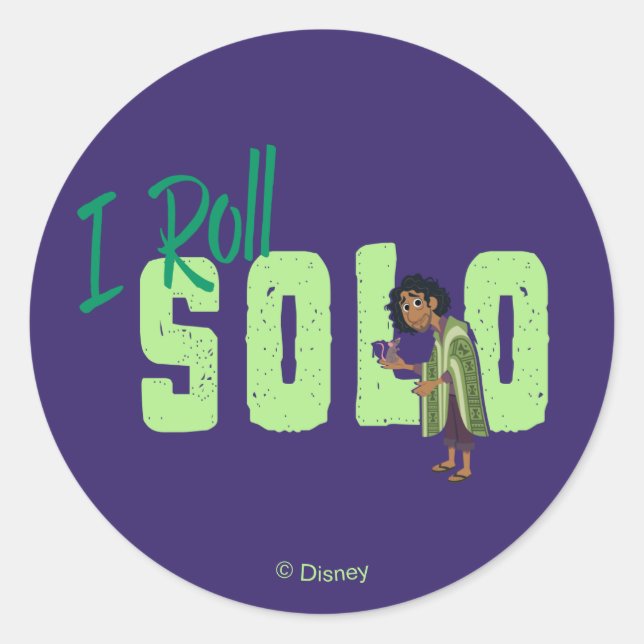 Encanto | Bruno - I Roll Solo Classic Round Sticker (Front)