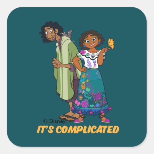 Encanto  Bruno  Mirabel _ Its Complicated Square Sticker