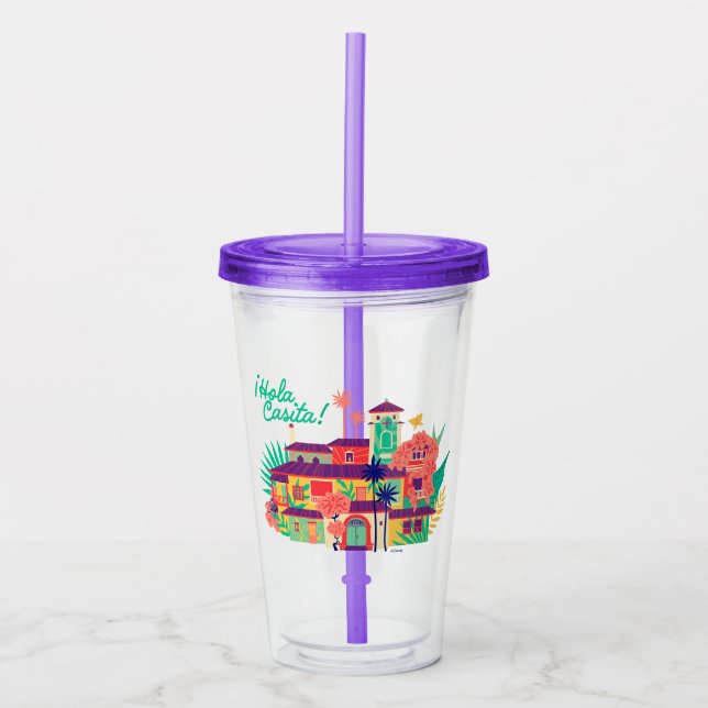 Encanto | Casa de Los Madrigal - Hola Casita Acrylic Tumbler (Front)