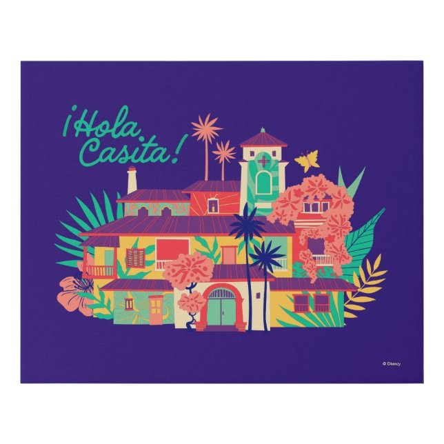 Encanto | Casa de Los Madrigal - Hola Casita Faux Canvas Print (Front)