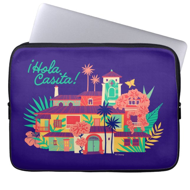Encanto | Casa de Los Madrigal - Hola Casita Laptop Sleeve (Front)