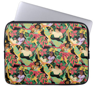 Encanto Colorful Floral Pattern Laptop Sleeve