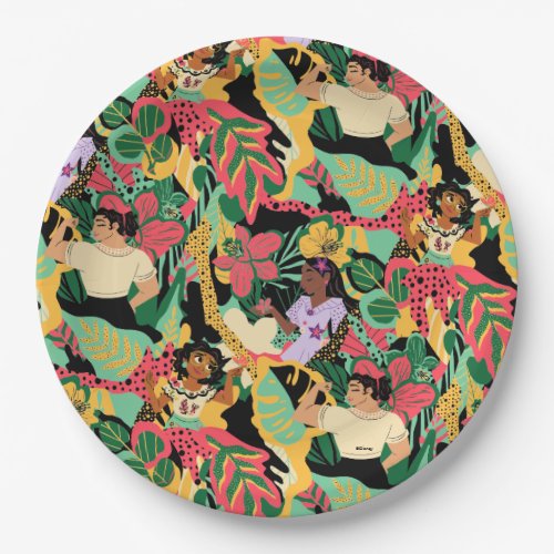 Encanto Colorful Floral Pattern Paper Plates