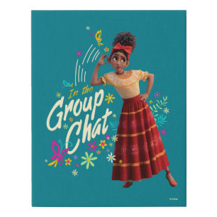Encanto   Dolores - In The Group Chat Faux Canvas Print
