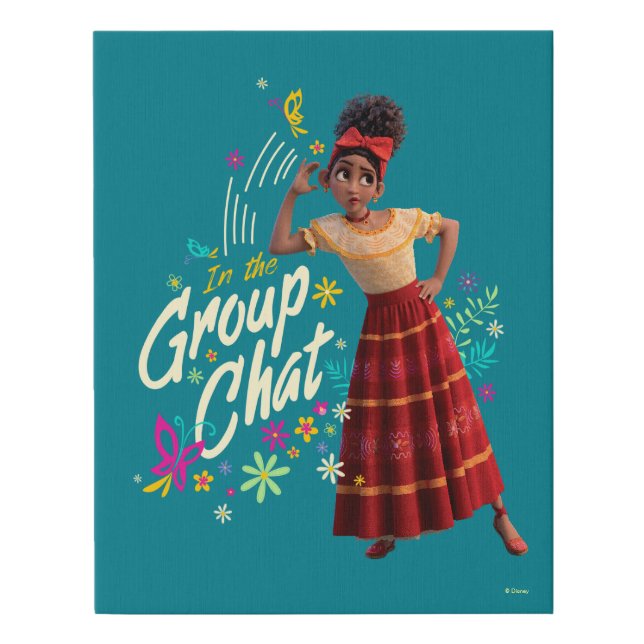 Encanto | Dolores - In The Group Chat Faux Canvas Print (Front)