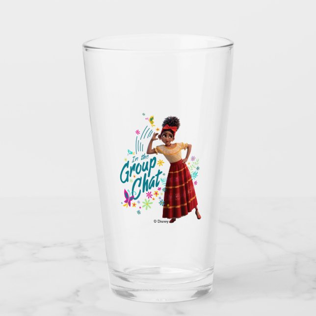 Encanto | Dolores - In The Group Chat Glass (Front)