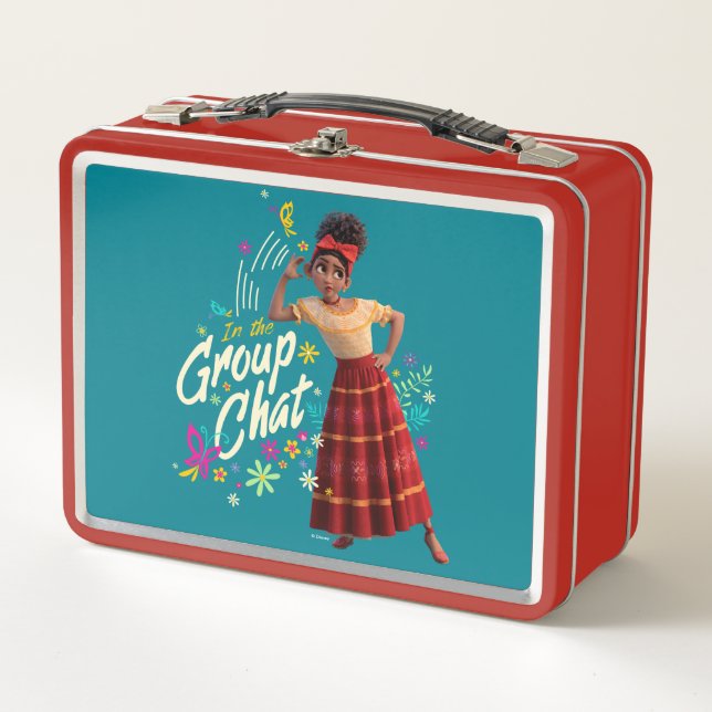 Encanto | Dolores - In The Group Chat Metal Lunch Box (Front)