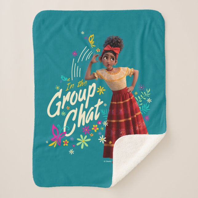 Encanto | Dolores - In The Group Chat Sherpa Blanket (Front)