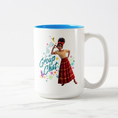 Encanto  Dolores _ In The Group Chat Two_Tone Coffee Mug