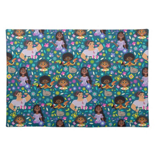 Encanto  Floral Character Pattern Cloth Placemat