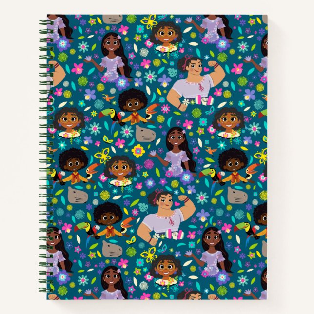 Encanto | Floral Character Pattern Notebook (Front)