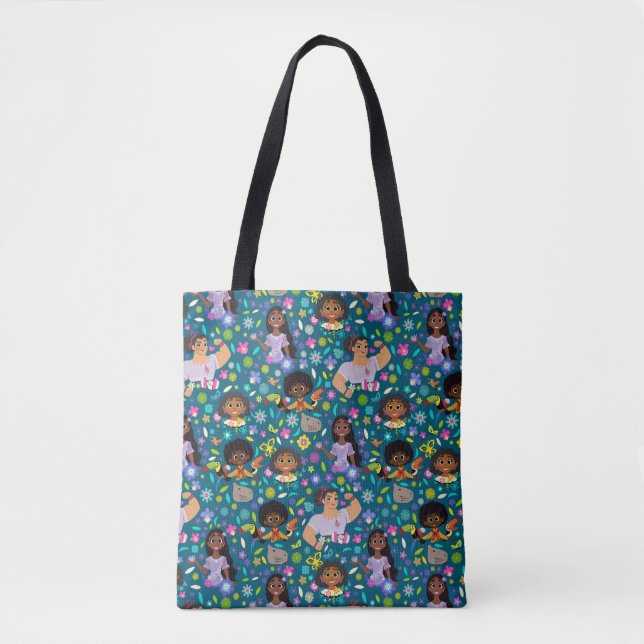 Encanto | Floral Character Pattern Tote Bag (Front)