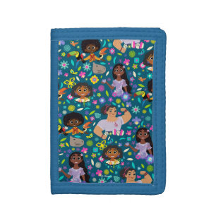 Encanto Floral Character Pattern Tri-fold Wallet
