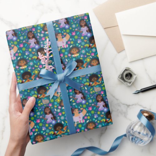Encanto  Floral Character Pattern Wrapping Paper