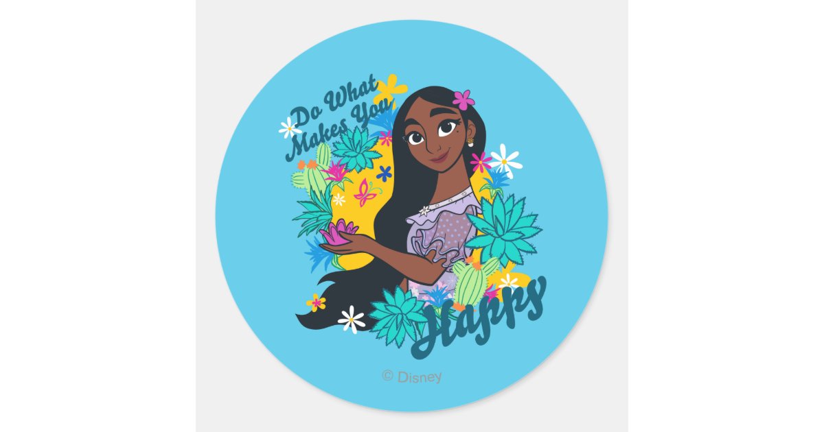 Encanto  Isabela - Do What Makes You Happy Classic Round Sticker