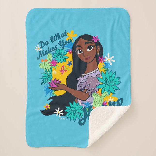 Encanto | Isabela - Do What Makes You Happy Sherpa Blanket (Front)