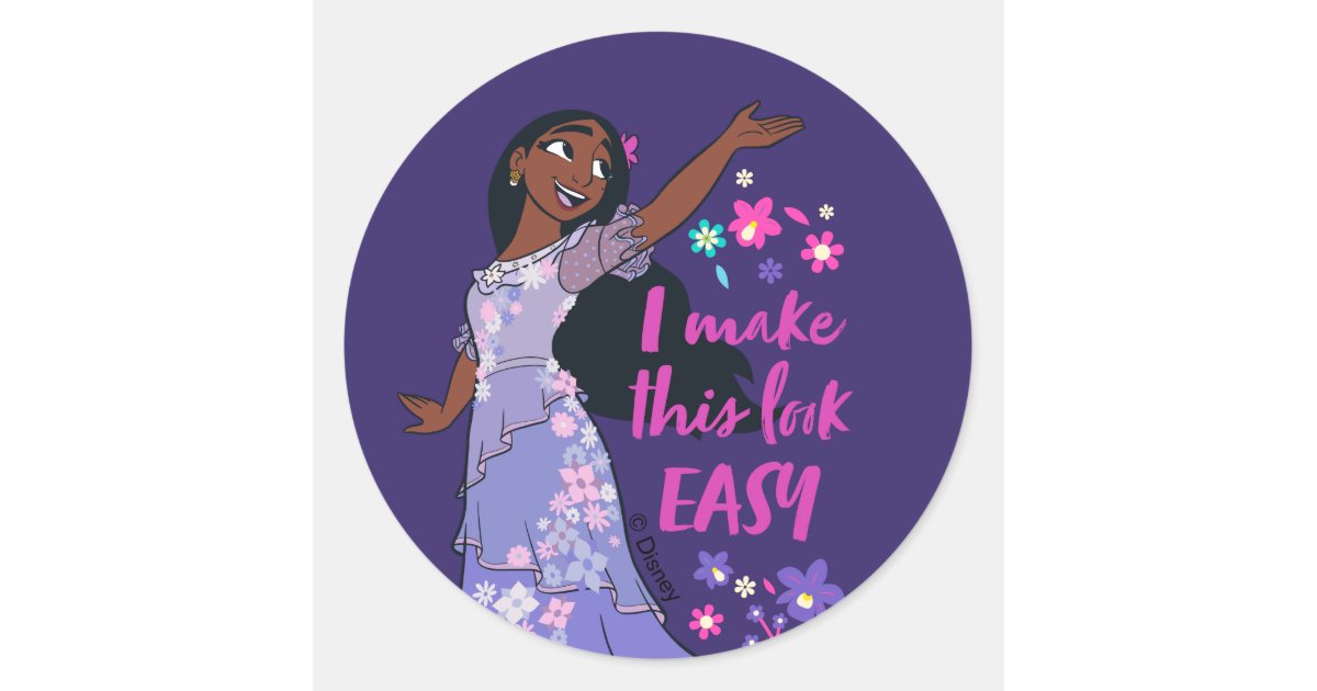 Encanto  Isabela - I Make This Look Easy Classic Round Sticker