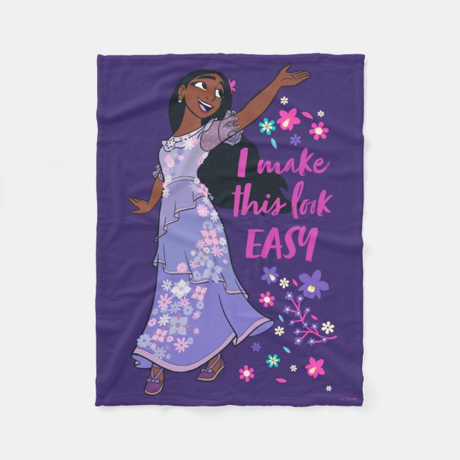 Encanto | Isabela - I Make This Look Easy Fleece Blanket (Front)