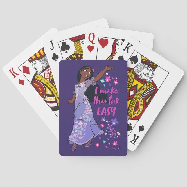 Encanto | Isabela - I Make This Look Easy Poker Cards (Back)