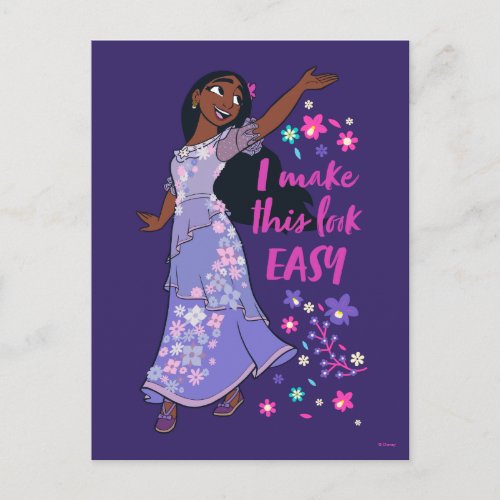 Encanto  Isabela _ I Make This Look Easy Postcard