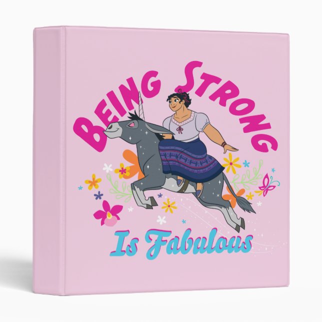Encanto | Luisa - Being Strong Is Fabulous 3 Ring Binder (Front/Spine)