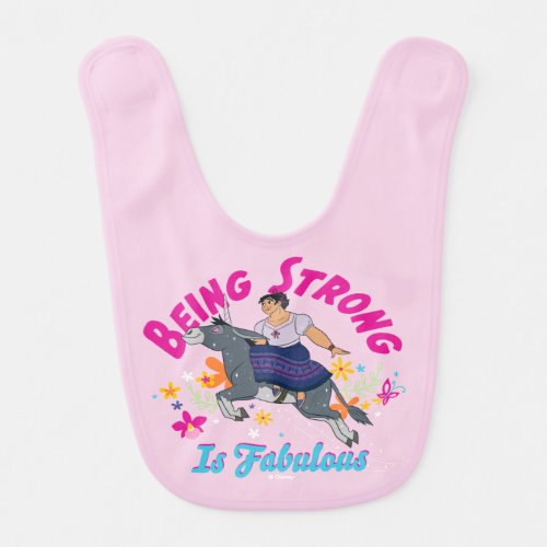 Encanto  Luisa _ Being Strong Is Fabulous Baby Bib