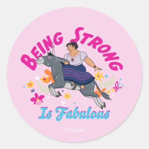 Encanto  Luisa _ Being Strong Is Fabulous Classic Round Sticker