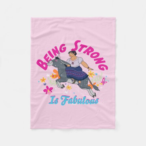 Encanto  Luisa _ Being Strong Is Fabulous Fleece Blanket