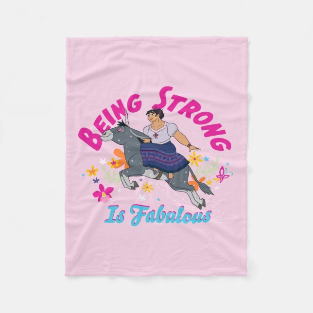 Encanto | Luisa - Being Strong Is Fabulous Fleece Blanket (Front)