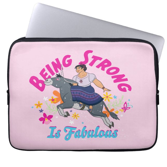 Encanto | Luisa - Being Strong Is Fabulous Laptop Sleeve (Front)