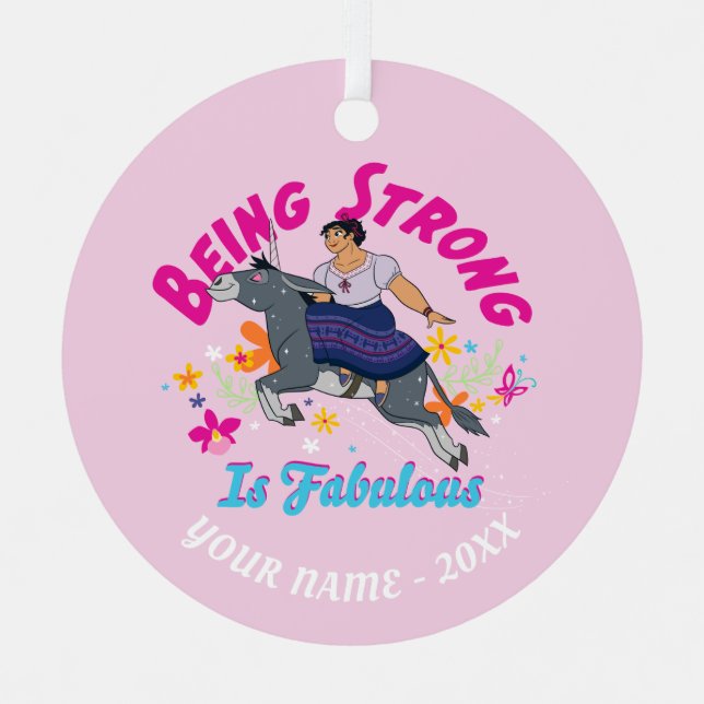 Encanto | Luisa - Being Strong Is Fabulous Metal Ornament (Front)