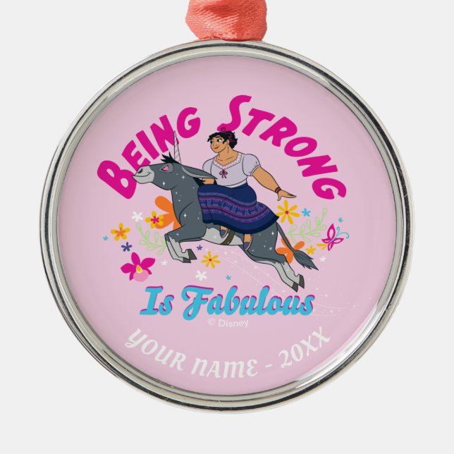 Encanto | Luisa - Being Strong Is Fabulous Metal Ornament (Front)