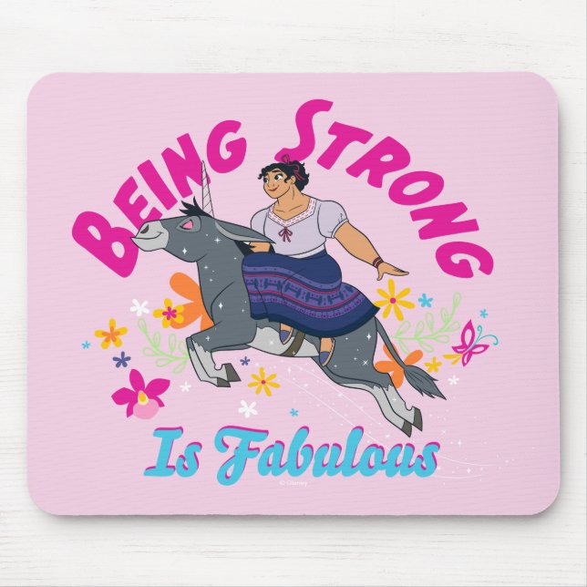 Encanto | Luisa - Being Strong Is Fabulous Mouse Pad (Front)