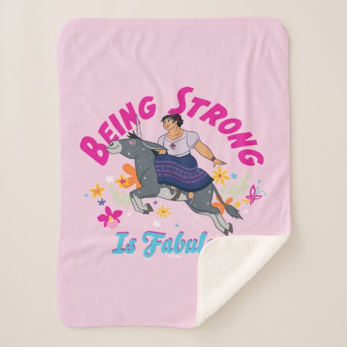 Encanto  Luisa _ Being Strong Is Fabulous Sherpa Blanket