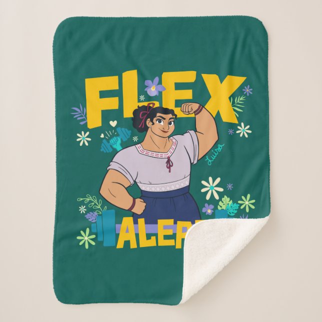 Encanto | Luisa - Flex Alert Sherpa Blanket (Front)