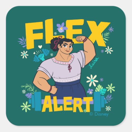 Encanto  Luisa _ Flex Alert Square Sticker