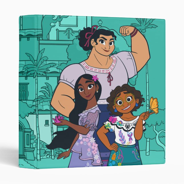 Encanto | Luisa, Isabela, & Mirabel 3 Ring Binder (Front/Spine)