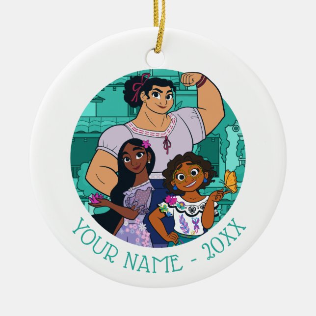 Encanto | Luisa, Isabela, & Mirabel Ceramic Ornament (Front)